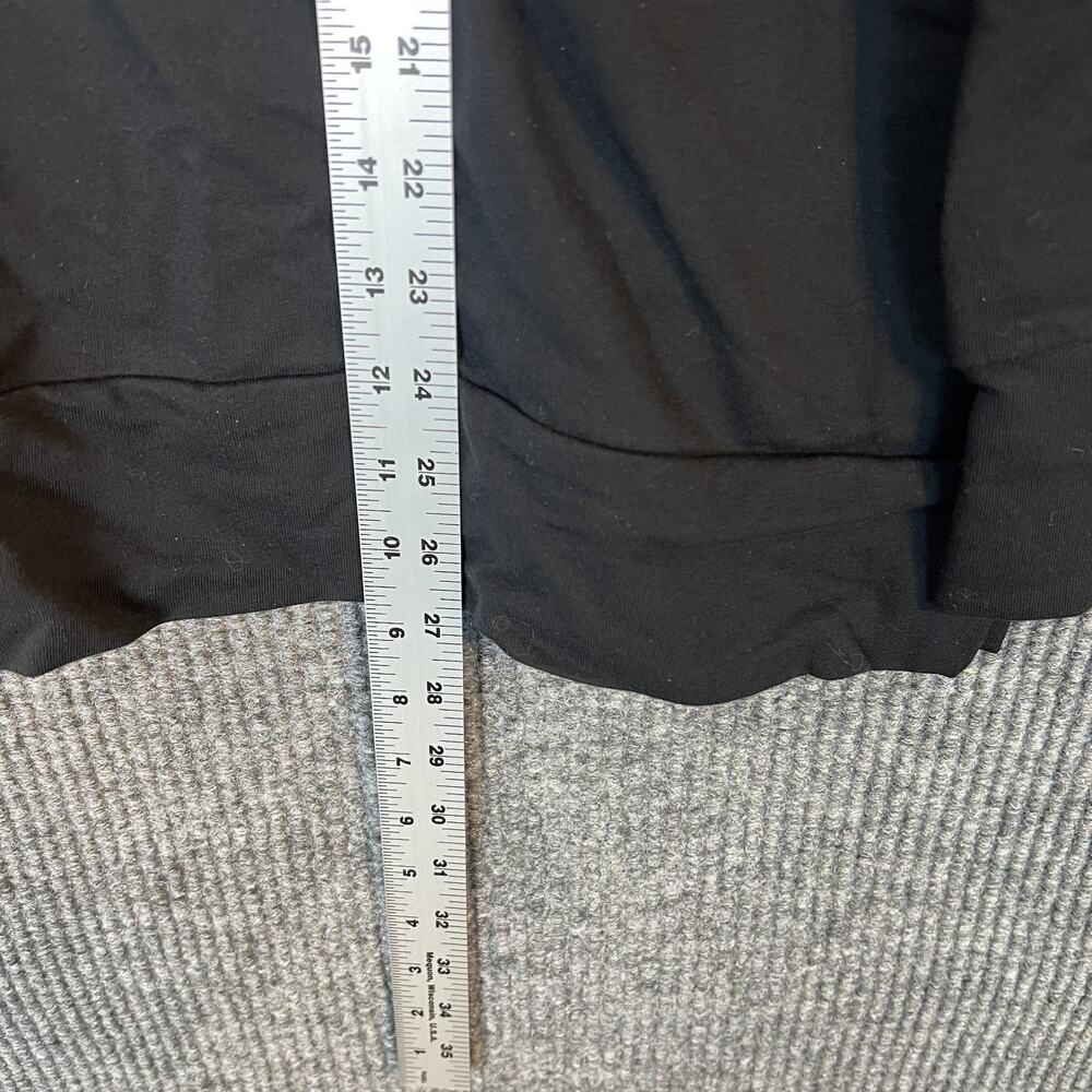 Belle by Kim Gravel Faux Fur Trimmed Hoodie Womens Size XL Black Cozy Pullover - Picture 7 of 11